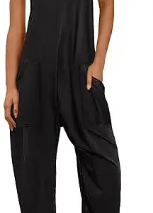 ANRABESS Jumpsuits for Women Casual Summer Overalls Sleeveless Spaghetti Strap Romper Jumpers Trendy Beach Vacation Outfits