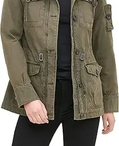 Levi's Women's Lightweight Cotton Military Jacket (Standard & Plus Sizes)