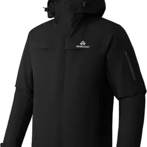 Pioneer Camp Men's Waterproof Ski Jacket Insulated Winter Snow Coat Warm Windproof Mountain Snowboard Hooded Raincoat Gear